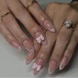 pink truck Set of 24 Artificial Reusable Nails  image 1