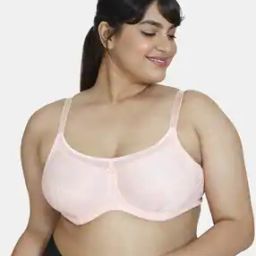 Zivame TRUE Curv Double Layered Wired Non Padded Full Coverage Super Support Bra - Impatience Pink-38