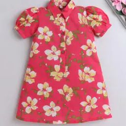 the magic wand Girls Floral Print A-Line Dress-picture-46