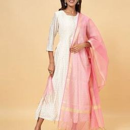 Women Colour-block Dupatta-12