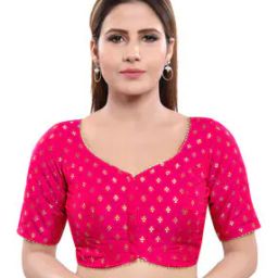 Printed Front-Open Blouse with Tie-Up-6