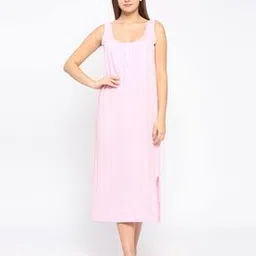 Scoop-Neck Nightie Slip with Side-Slits-image-26