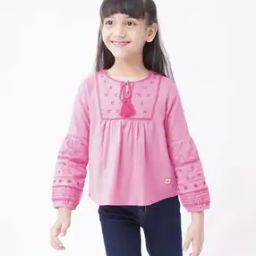 Sustainable Embroidered Round-Neck Top-image-92