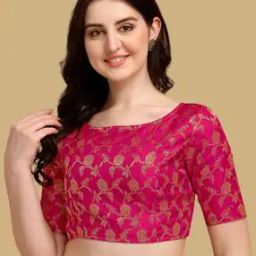 Women Embellished Back Open Blouse  -picture-31