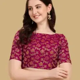 Women Embellished Back Open Blouse-picture-44