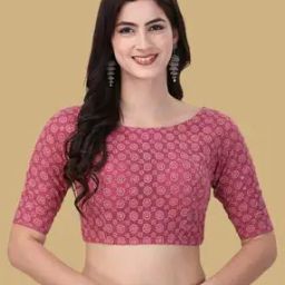 Women Embroidery Back Open Blouse  -37