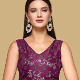 Women Embellished Back Open Blouse  -image-40