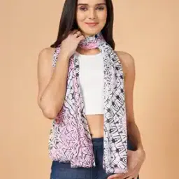 Women Printed Scarf with Interlocked Hem-picture-14