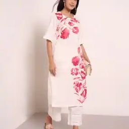 Women Round-Neck A-Line Kurta-image-12