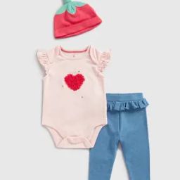 mothercare Girls Pack of 3 Embroidered 3-Piece Gift Set-picture-8