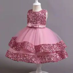 Girls Embellished A-Line Dress-image-41