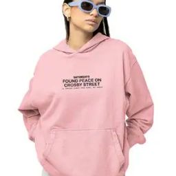 Women Typographic Print Regular Fit Hoodie-picture-26