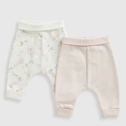 Girls Pack of 2 Printed Cotton Joggers-16