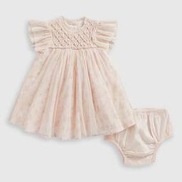 Girls My First Classic Bunny Print Cotton A-Line Dress & Knicker-image-41