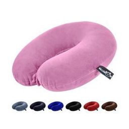 Memory Foam Travel Neck Pillow with Button Closure-94
