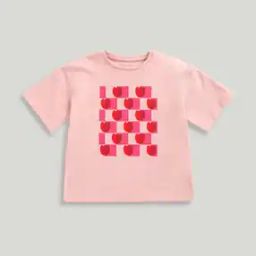 Girls Be Mine Heart Print Boxy Fit Cotton Round-Neck T-Shirt-image-33
