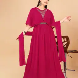 rozland Embroidery Gown Dress-picture-31