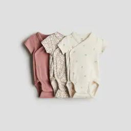 Pack of 3 Printed Bodysuits with Snap-Button Closure-picture-31