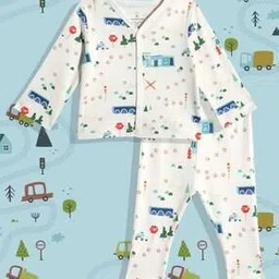 Unisex Landscape Print 2 - Piece Pyjama Set-picture-51