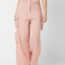 spykar Women Relaxed Fit Cargo Pants-picture-17