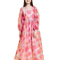 Floral Print Fit & Flare Dress-image-62