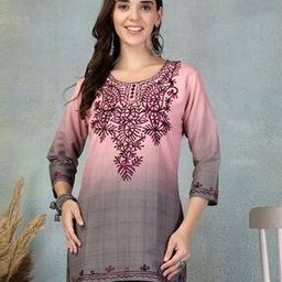 clora creation  Women Embroidered Floral Kurti-picture-46