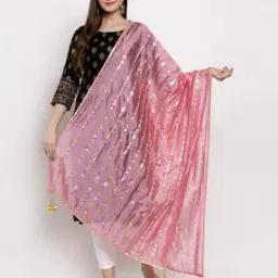 Clora Pink Gotta Patti Silk Dupatta-picture-41