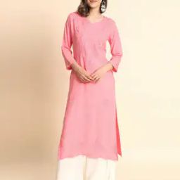 Women Embroidery Straight Kurta-image-15