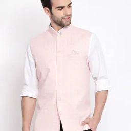 Checked Nehru jacket with Welt Pocket-32