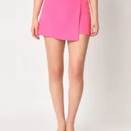 Wrap Skorts with Asmmetrical Hem-picture-2
