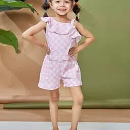 Girls Checks Jumpsuit-picture-21