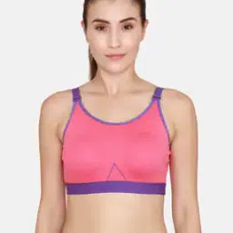 Heathered Non-Padded Sports Bra-image-37