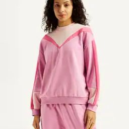 Women Colourblock Relaxed Fit Sweatshirt-image-31