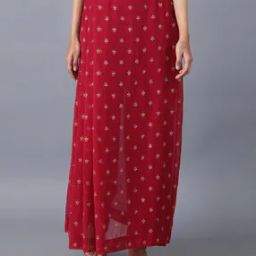 Floral Print Mid-Rise Palazzos-image-35