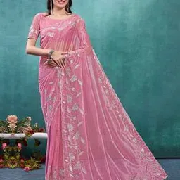 ri-wah Women Embroidered Saree with Contrast Border-picture-33