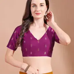 Women V-Neck Back Open Blouse-picture-23