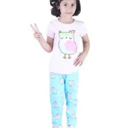 Cartoon Print T-Shirt & Pyjamas Set-picture-40