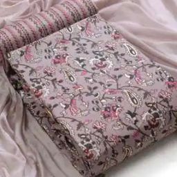 Floral Print Unstitched Dress Material-image-89