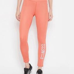 Women Typographic Print Tight Fit Leggings-image-67