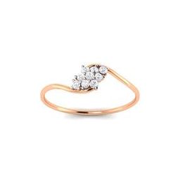 avsar Rose Gold Diamond-Studded Pallavi Ring-picture-0