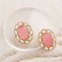 Kundan-Embedded Stud Earrings - ZPFK15365-image-18