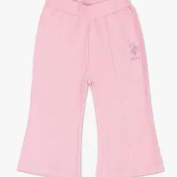 Girls Logo Embroidered Regular Fit Wide-Leg Trackpants-image-53