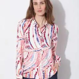 Printed Shirt with Button Closure-image-67