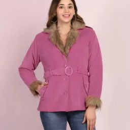 Women Regular Fit Button Closure Jacket-image-57