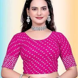 Women Rpound Neck Slip-On Blouse-image-90