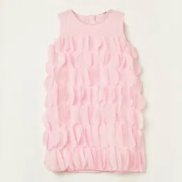 fame forever by lifestyle Girls A-Line Round Neck Dress-picture-41