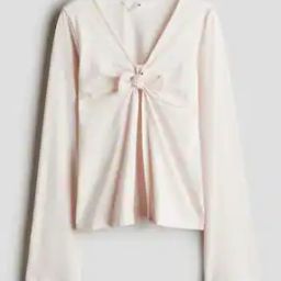 Girls Front-Knot Slim Fit Cardigan-picture-11