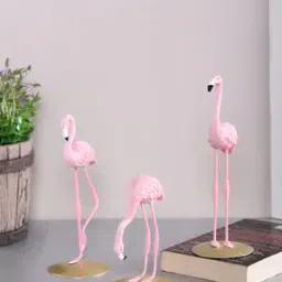 Set of 3 - Flamingo Standing Showpiece-image-14