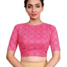 Women Floral Print Back Open Blouse-picture-49
