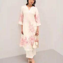 Women Floral Print Flared Kurta-picture-28